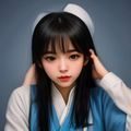 林晓磁，磁力搜索技术研究员，正在分析DHT网络数据的男性，戴眼镜，专注表情